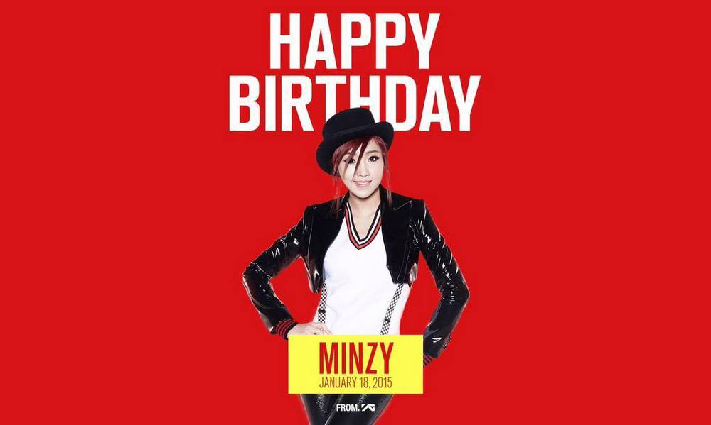 Koreaboo's tweet image. Minzy thanks YG Entertainment and her fans for birthday wishes -- aegyo.me/rxv