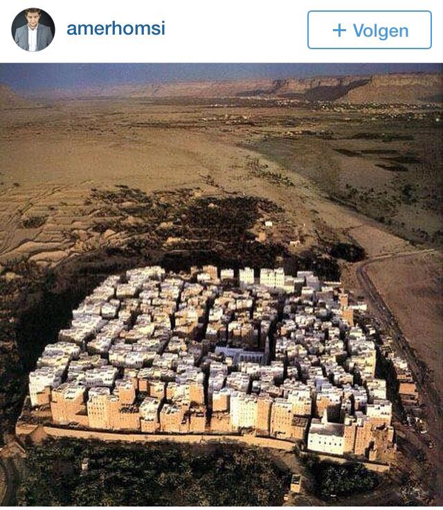 stadsLAB_Saxion's tweet image. #urbanpatterns Desert city in Yemen @instagram