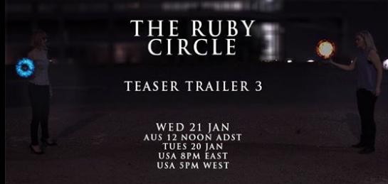 El tercer teaser trailer saldrá el 21 de enero #TheRubyCircle