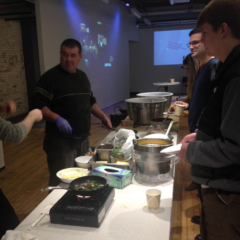 laurakopp's tweet photo. Down to the last few hours to finish our Startup Weekend idea, but obvs had to take an omelette break #SWGR15 http://t.co/gaPqfaYtSH