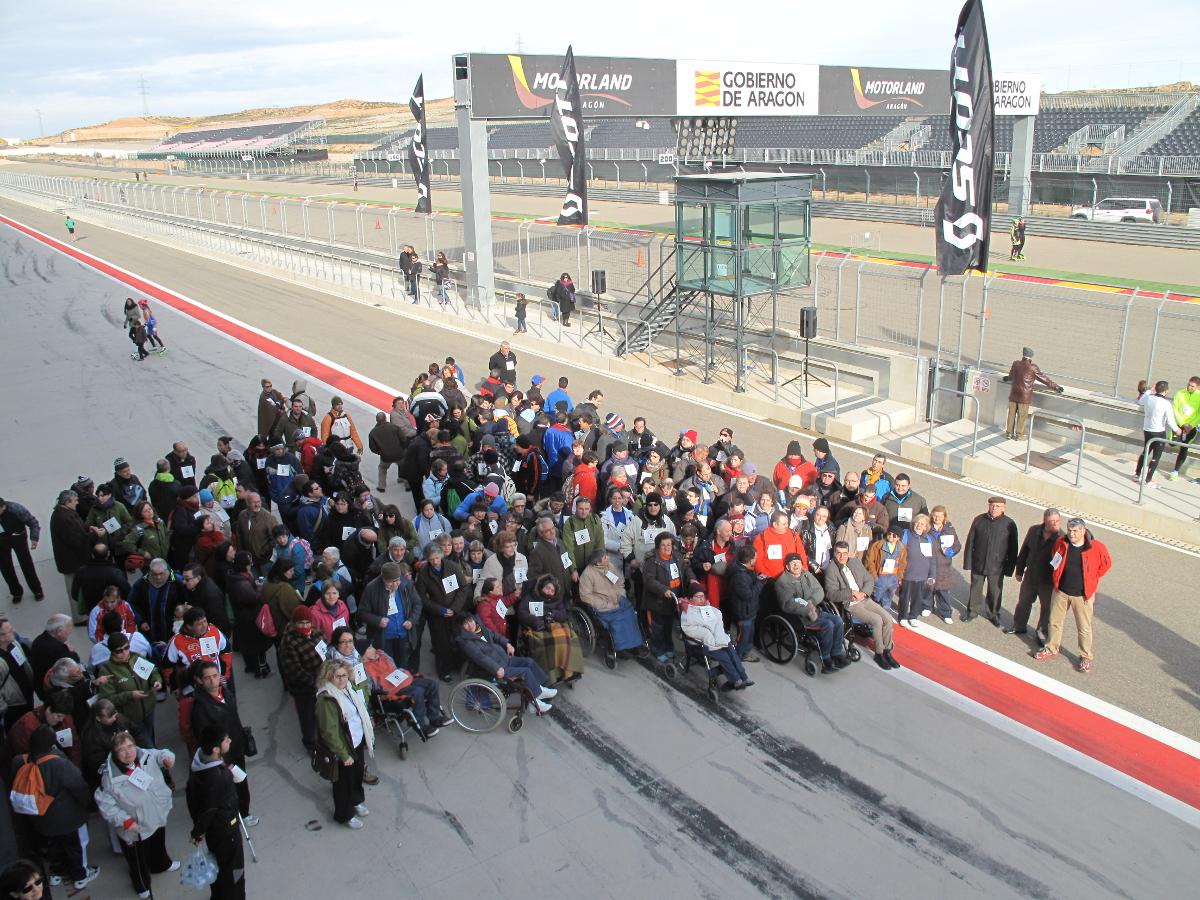Más de 200 integrantes de <a href="/ATADITERUEL/">ATADI</a> participan hoy activamente en La #InvernalMotorLand