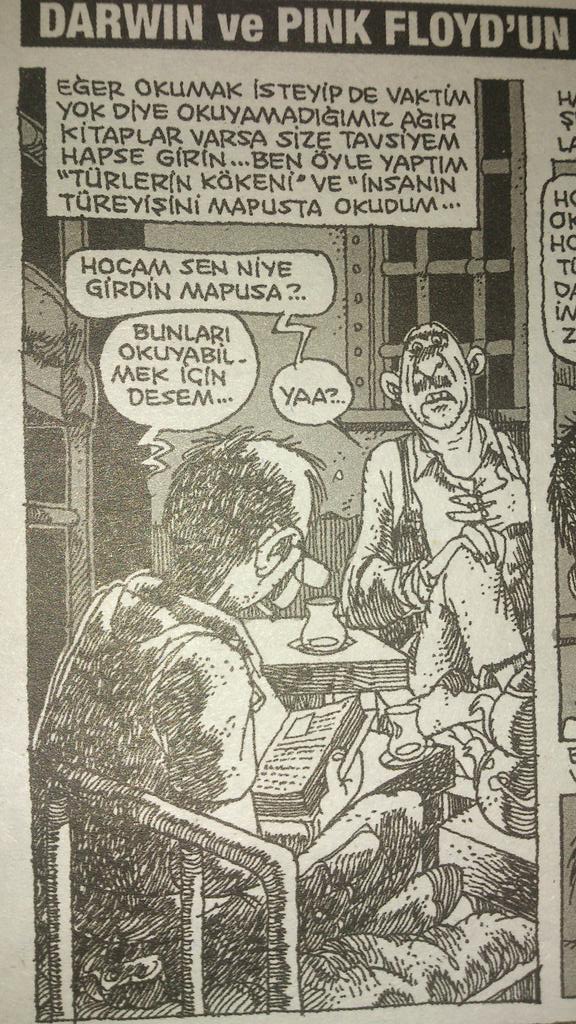 Bu kalın kitapları okumak için girdim hapse..