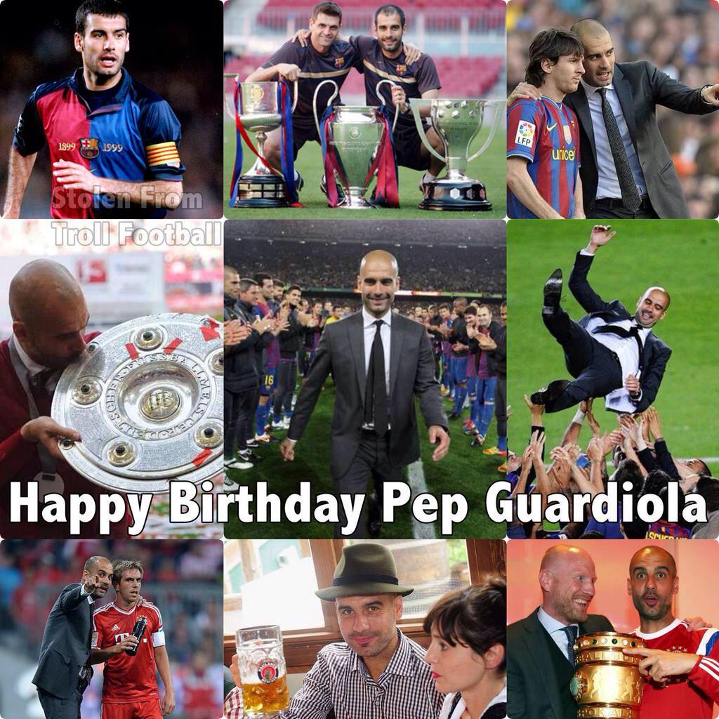 Happy 44th birthday Pep Guardiola! 