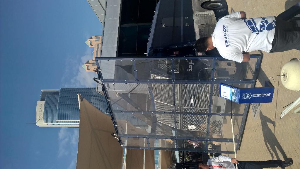 Abdulkarimhanif's tweet image. Massive armored cars, latest security and safety systems are on display during #INTERSEC2015