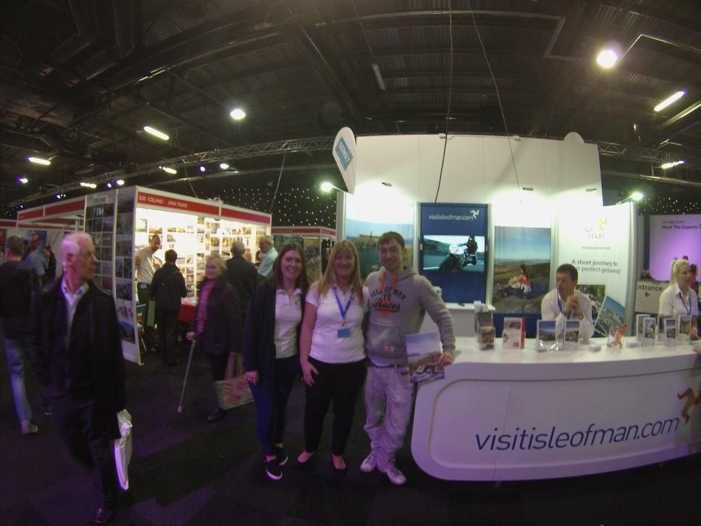 CraigHogg2's tweet photo. Great to meet the @visitisleofman team at the @DestinationShow #IsleOfMan http://t.co/4YGNnyrb1W