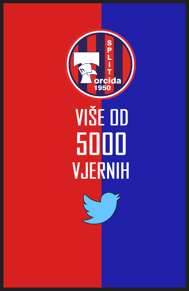 Torcida_1950's tweet photo. presli smo brojku of 5000 pratitelja na twitteru, HVALA! http://t.co/cquifFWGld