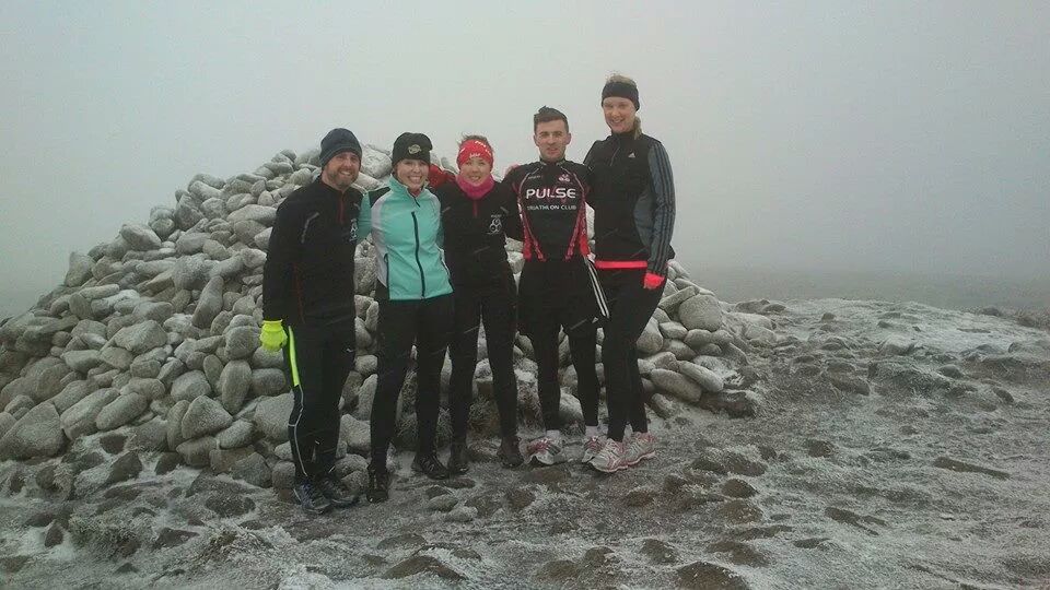PulseTriClub's tweet photo. Extra hardy pulsers rocking up in Ticknock, see what I did there. Plenty for japes to come in 2015 #joinpulse http://t.co/f2lqI9iA16