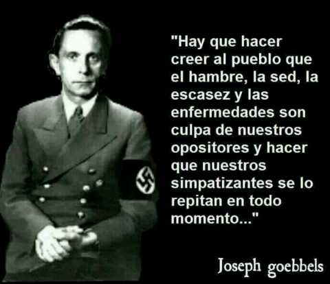 Xavier Villalba on Twitter: "MT“@YosefMel: Libreto de Joseph Goebbels,  ministro de propaganda Nazi, es el mismo usado por revolucionarios: IMAGEN  http://t.co/C6aDvJj64n”" / Twitter