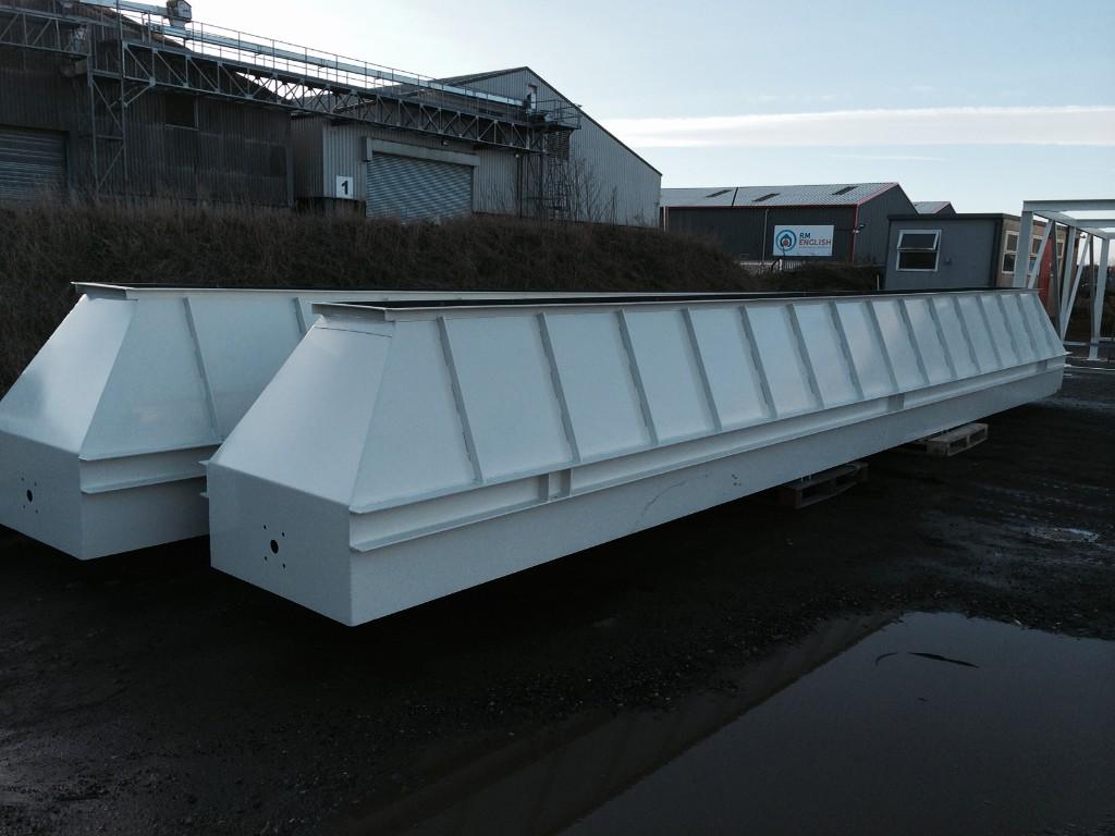 #hoppers fabricated for a large mill development in #Scotland.