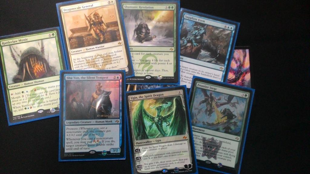 xenrolf's tweet photo. @wizards_magic got the badass UGIN and two rare foils, great job making the event fun http://t.co/2atj6hgbDR