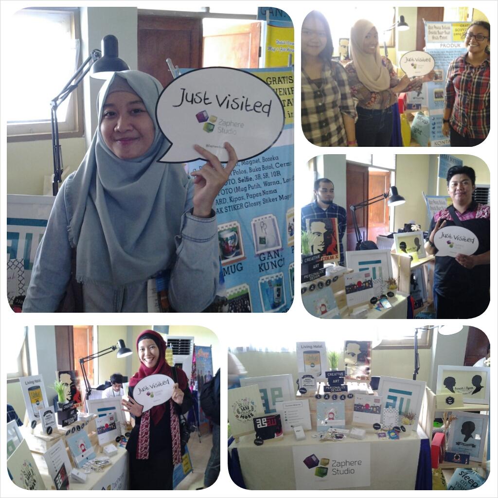 ZaphereStudio's tweet photo. Another happy visitors, posing in front of our stand. Thank you :) #PestaWirausahaTDABogorRaya @PwBogor @TDABogorRaya http://t.co/xdQTgNIjhs