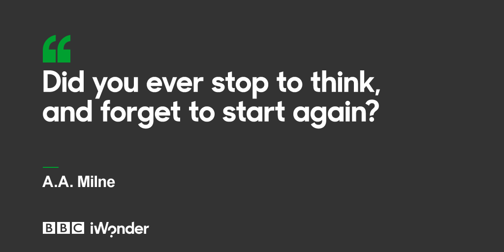 BBCiWonder's tweet photo. Winnie-the-Pooh creator A.A Milne was born in #onthisday 1882.
#CuriosityQuote #WinneThePoohDay http://t.co/nOhuOluVmC