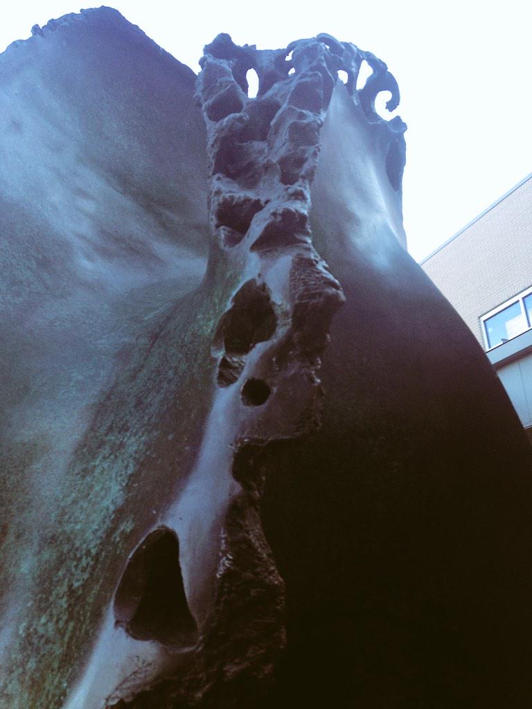 RayCoopTeacher's tweet photo. Oceano #AllenPublicLibrary #Sculpture http://t.co/wde4mnCeSe