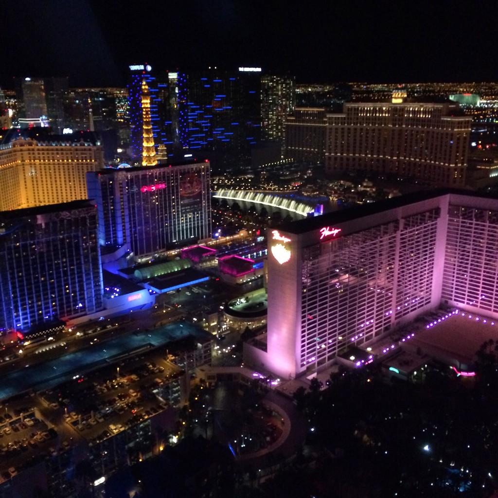 YakingIt's tweet photo. Beautiful view from the High Roller, great way to finish off an amazing trip! #EC2014 http://t.co/mZTHwjluOJ
