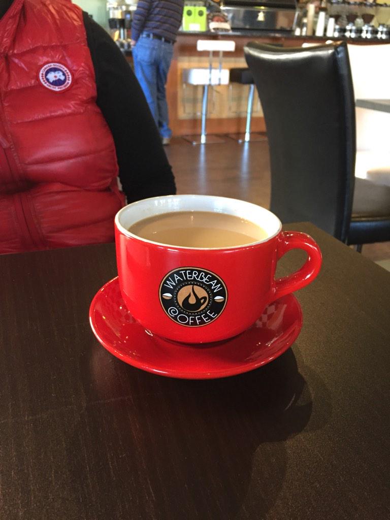 PrissyMcDonald's tweet photo. Sure wish they allowed dogs!!! @waterbeancoffee http://t.co/XCrHfiaB2a