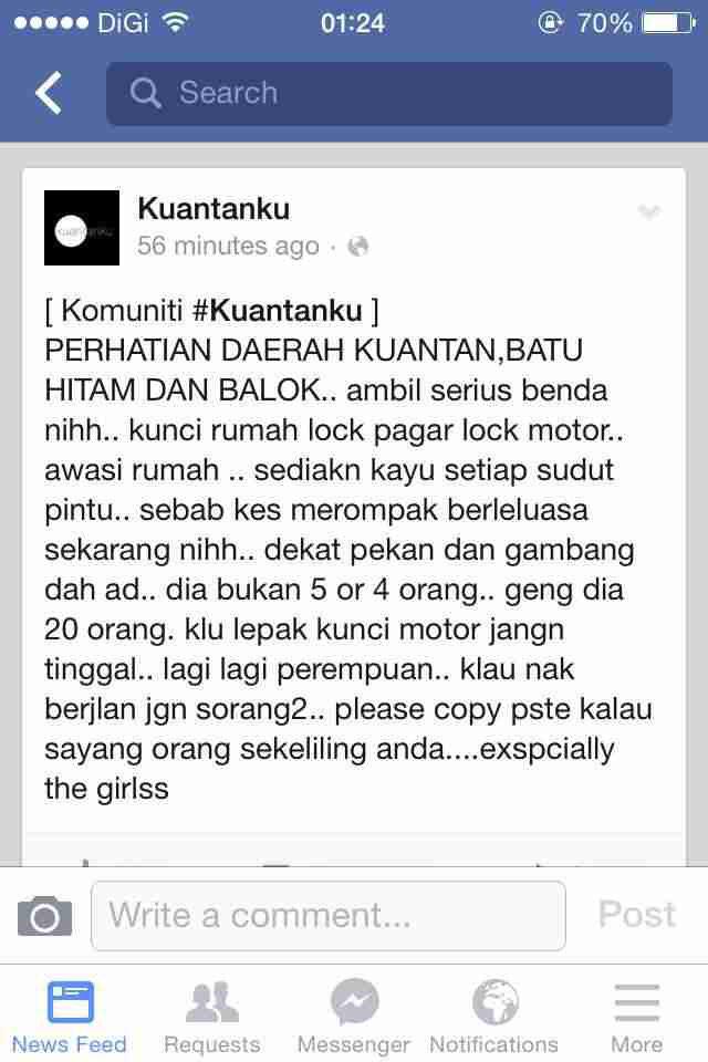 Patenggg's tweet photo. PERHATIAN!!!!! #Kuantan #BatuHitam #Balok http://t.co/aX0i9Kvytl
