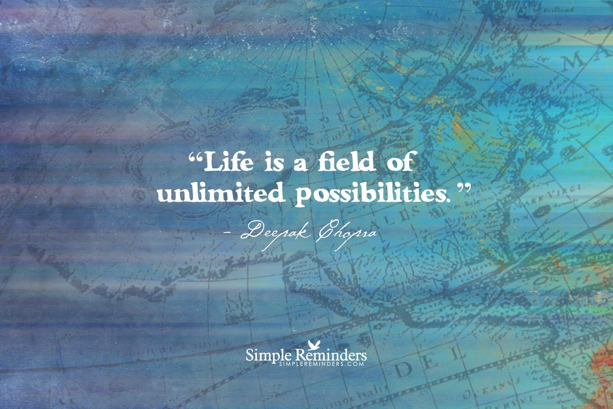 GoMcGillMedia's tweet photo. Life is a field of unlimited possibilities. — Deepak Chopra http://t.co/1Zun5qc5s5
