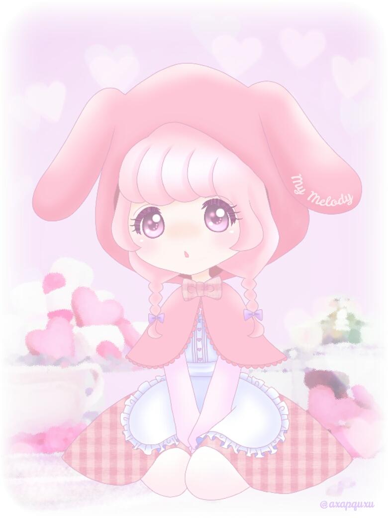 あいみ ちあ ᴗ お菓子の国のマイメロディ イラスト おねがいマイメロディ マイメロディ マイメロちゃん サンリオ 擬人化 マイメロ擬人化 絵描きさんと繋がりたい Http T Co Z0ojj1r6fc Twitter