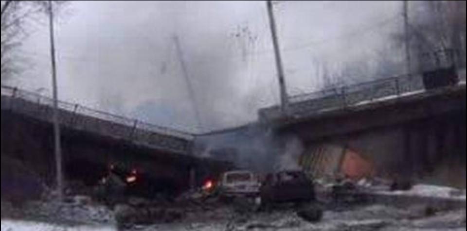 tolmachova2's tweet image. Putilovsky bridge destroyed           twitlonger.com/show/n_1sk3gj5