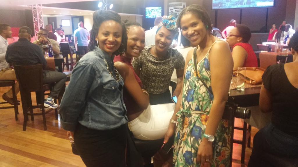 OpelSA's tweet photo. Spotted at the #OpelADAM VIP Launch: @CandyKakaza, @AshleyMakue, @snanza &amp; @2dless are having a blast! http://t.co/bDovB7okO3
