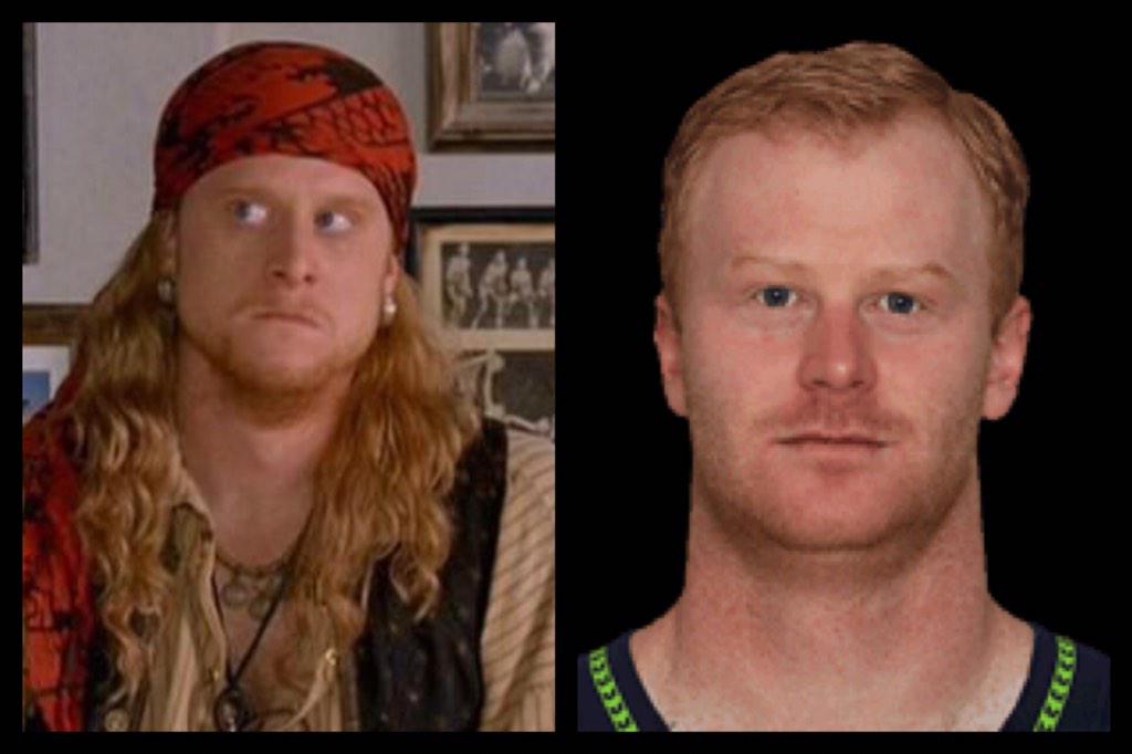 bercules on twitter steve the pirate is actually seahawks punter