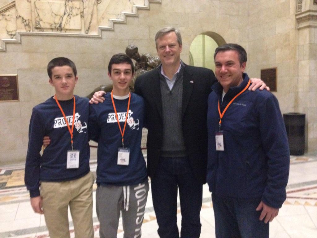 higginshawks's tweet photo. Proud to serve w/ Mike &amp; Jack w/ support from Gov Baker at #p351 launch @MassGovernor @TeamProject351 @PeabodyPublic http://t.co/A3Ouu87Jt5