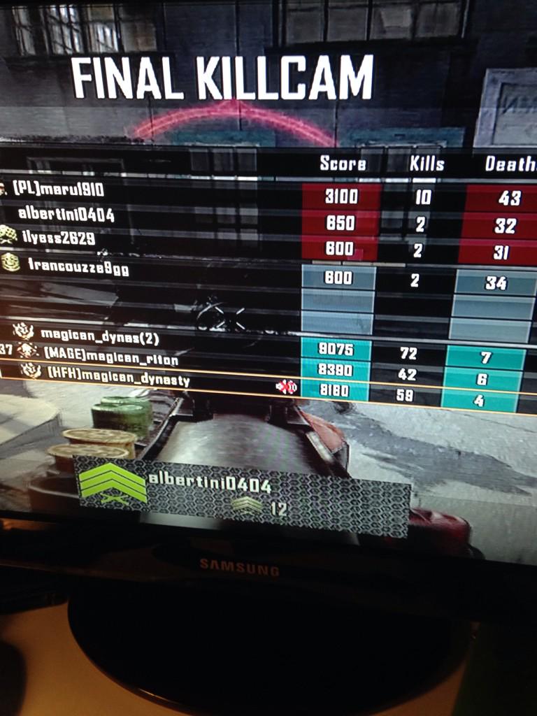 Themagicans's tweet photo. Multi team party standoff hardpoint #nuclear #double brutal #THEMAGICANS http://t.co/7pvxYXP4Gw