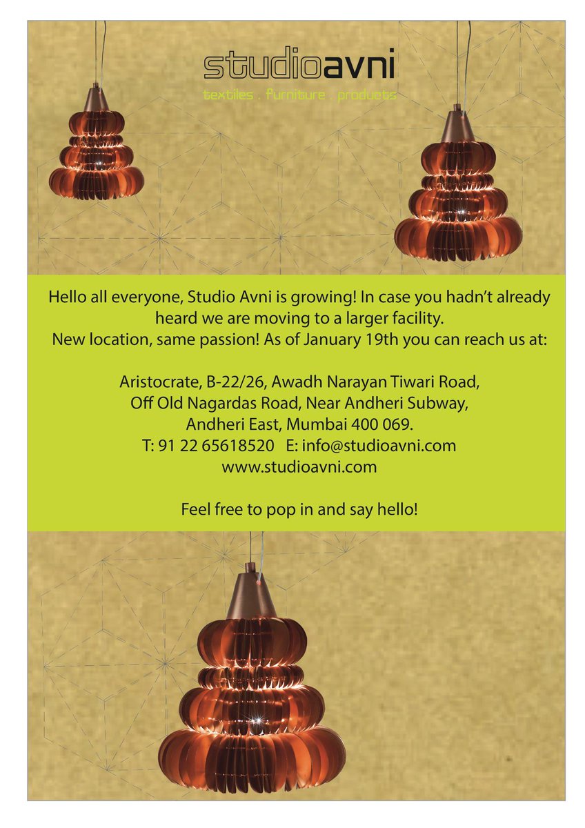 StudioAvni's tweet photo. Hello everybody! We have finally moved to our Bright New Studio! Come Visit us! http://t.co/4oAdkXse9D