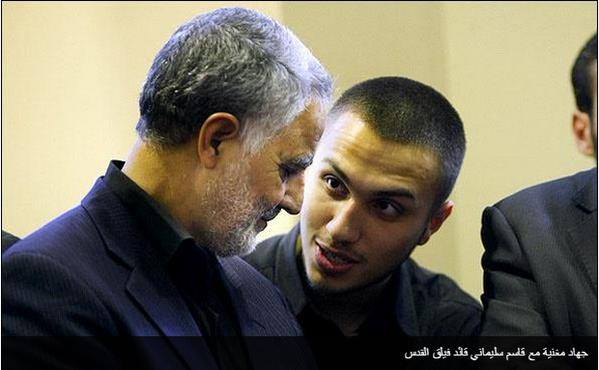 MelahatKemal's tweet image. Another pic. of #Mughniyeh&apos;s son #Jihad with #QassemSuleimani. via @AliBakeer