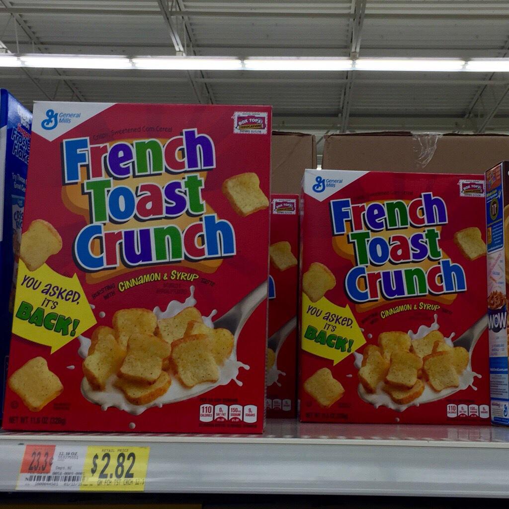 iRobProductions's tweet photo. FINALLY! 🙌🎊🎉 #FrenchToastCrunch #FrenchToastCrunchIsBack http://t.co/ltLu9QX6JW