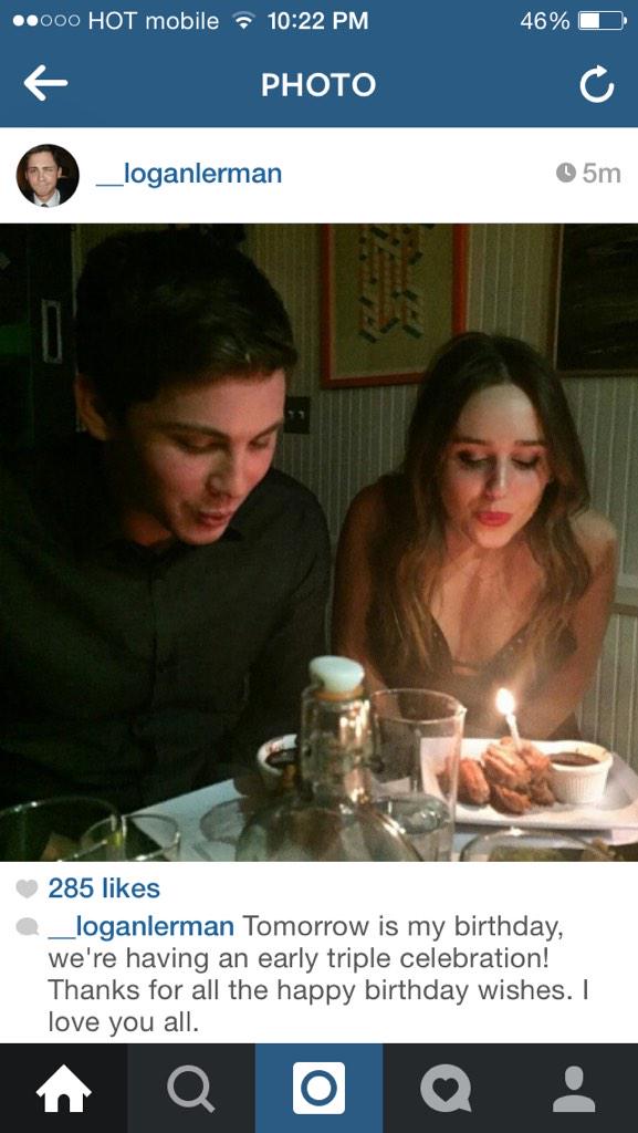 Tomorrow !! Happy birthday to Logan Lerman           