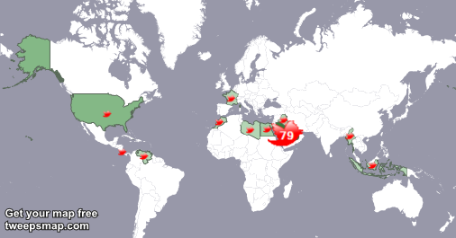 moh378500's tweet photo. My followers live in 14 countries: Saudi Arabia(79%), Kuwait(5%)... http://t.co/EySX57NTzr Get your free map! http://t.co/roReY9vhV7