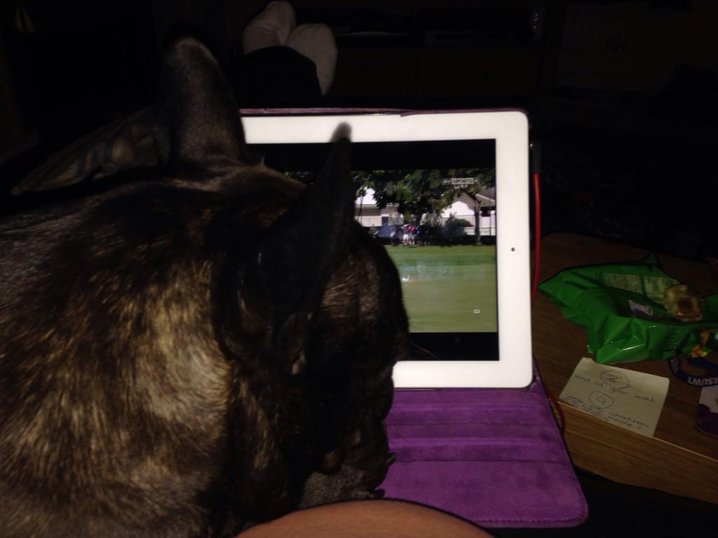 Bruce getting close to the action!