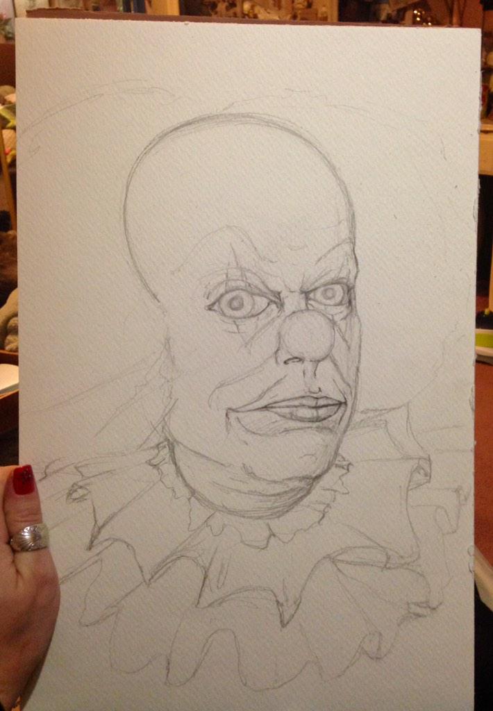therealIHTM's tweet photo. Lil sketching on a dreary, rainy day...excites me for #monstermania @MonsterManiaCon 😈💀👽 http://t.co/gSuLl23O1r