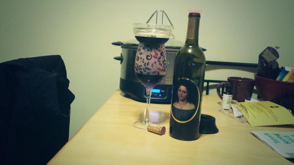 iKatieOuellette's tweet photo. @sharpehill  enjoying some #redseraph on this rainy,  icy night! #wine #localwine #sharpehill http://t.co/1uA1UX67aE