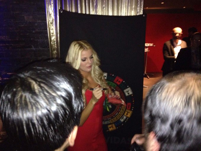 #bts at @PlayboyMX January release party taking pics and signings for the press. #blessed #playmate #MissJanuary