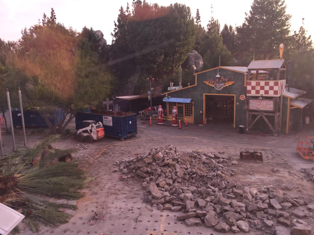 Passholders's tweet photo. Condor Flats airfield being demolished: https://t.co/gKrI43qv5D from @imaginat1on #Disneyland”