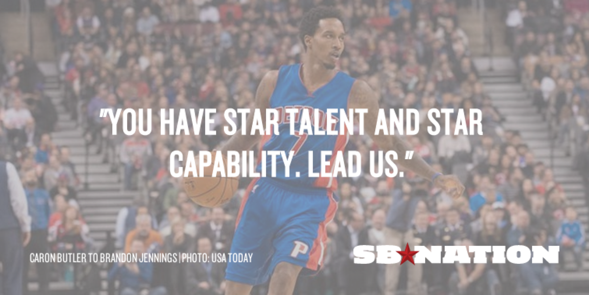 detroitbadboys's tweet photo. Before every game, @realtuffjuice reminds @BrandonJennings he’s a star: http://t.co/8erRxis2mU http://t.co/bYmr77VOxn