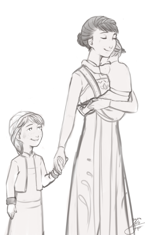 "I love my two little princesses."