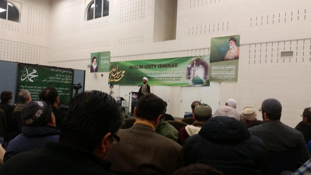 Shaykh Salim Yusufali speaking at the Muslim Unity Event.