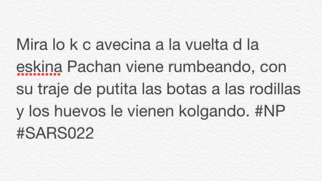 Arthurlms_'s tweet photo. @pachan16 #SARS022 http://t.co/IBBKwZ9Iug