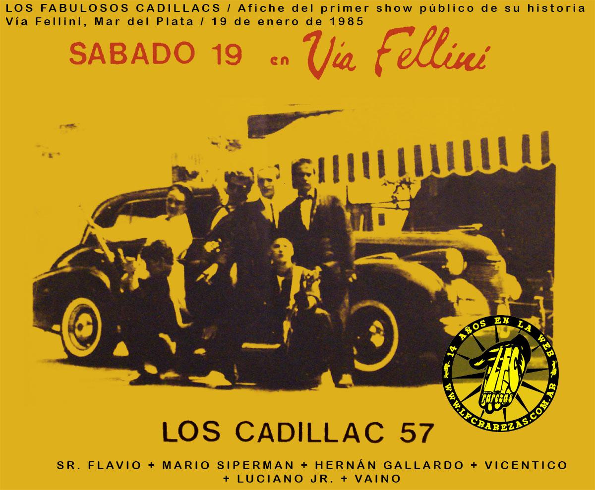 lfcrarezas's tweet photo. CADILLACS: 30 años del debut! 1er. afiche @lfcoficial @SrFlavioOficial @luciano_eltirri @vicenticoMgmt @Vicentico_ http://t.co/4UalMMdF4y