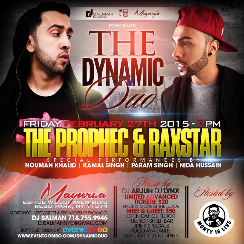 ThePropheC's tweet photo. Coming back to New York on February 27th with my bro @Raxstar! Big shout out to @montyislive and #DjSalman http://t.co/WfeQQiatYs
