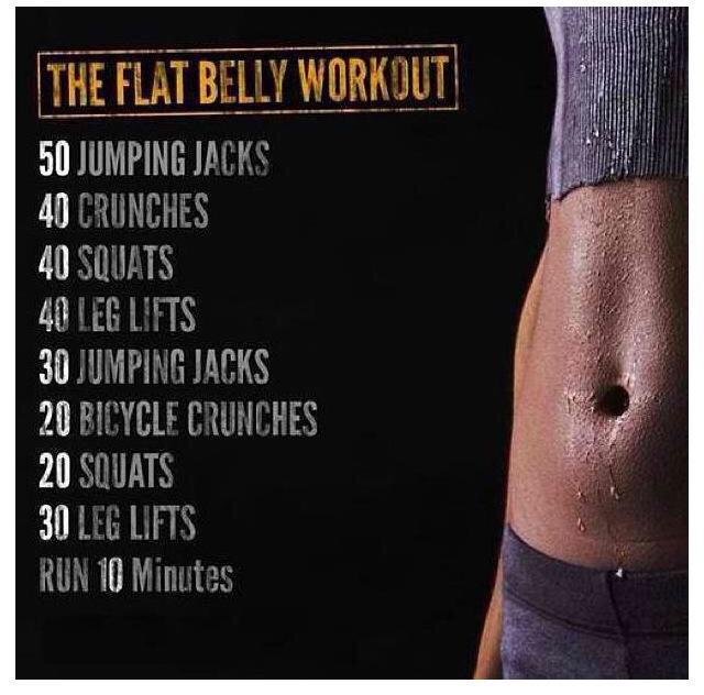 Flat belly workout