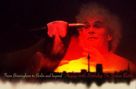 Happy birthday Sir Simon Rattle. Shared a train ride to National course for orchestral studies at Goldsmiths 