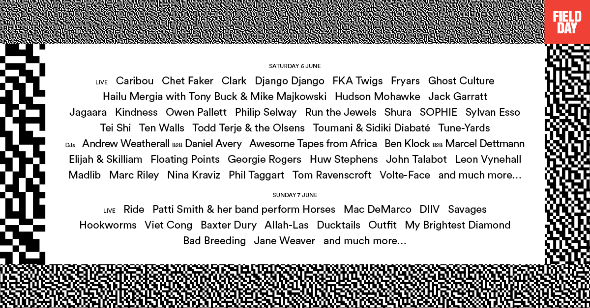 fielddaylondon's tweet photo. Field Day line-up so far - http://t.co/oIjNPhgFY9

RT for the chance to win a pair of VIP weekend tix!

#fdlondon http://t.co/6P7FMhtTFZ
