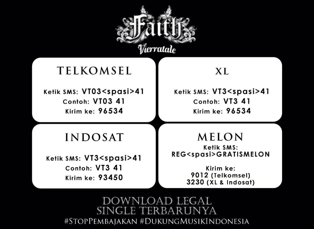 VierraniaLMJ's tweet photo. "@rakaciril: Our new single is NOW available! Download Legal ya demi #DukungMusikIndonesia #Faith http://t.co/7DjcuRaaRP"