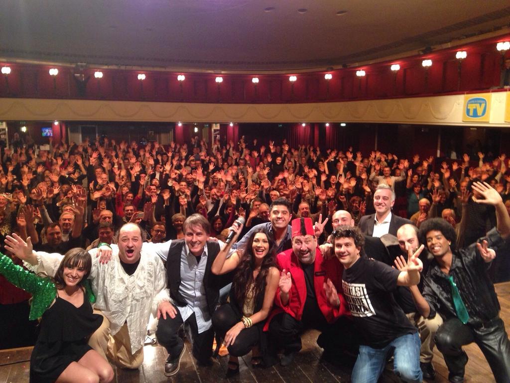 Ieri sera #ManzoniDerbyCabaret!  Prox appuntamento 1 febbraio! <a href="/TeatroManzoni/">Teatro Manzoni</a> <a href="/LuisaCofficial/">Luisa Corna</a> <a href="/bruceketta69/">bruce ketta</a> <a href="/MFegiz/">Mario Luzzatto Fegiz</a>