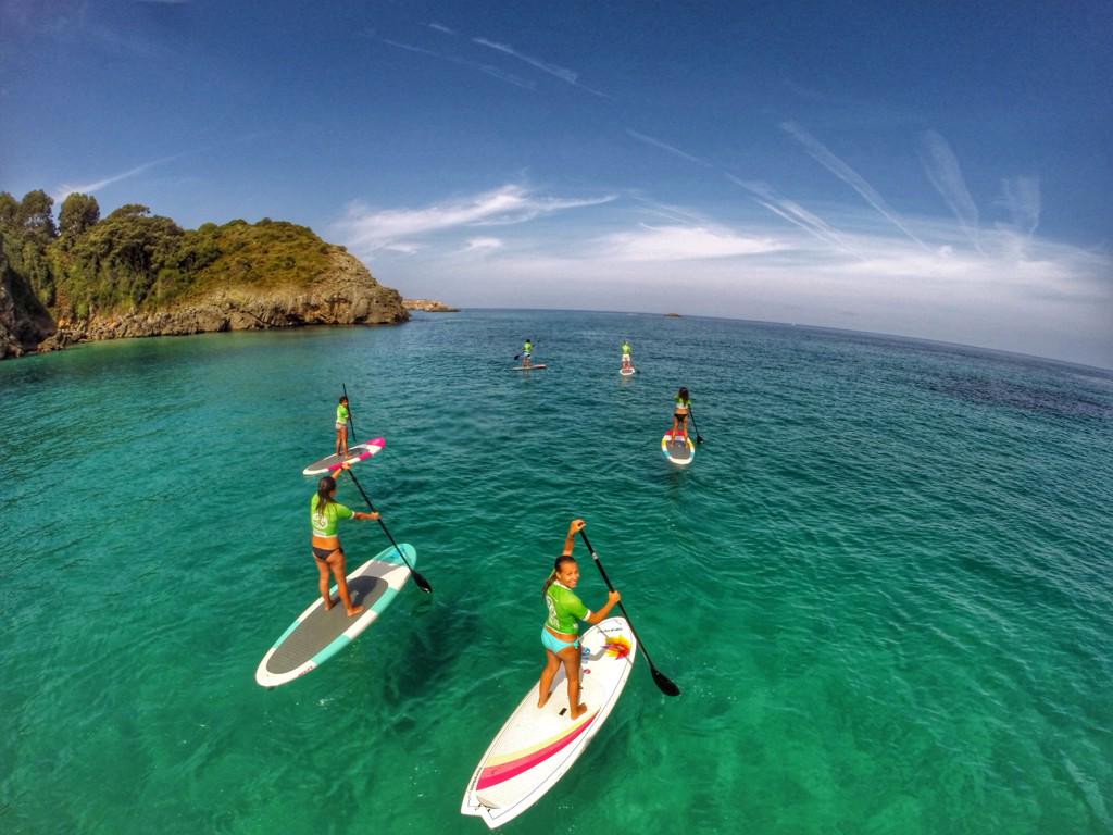 "El cuerpo en el agua, los pies en la tierra  y el alma en el cielo" #Llanes #Asturias #PaddleSurf #SUP 😄