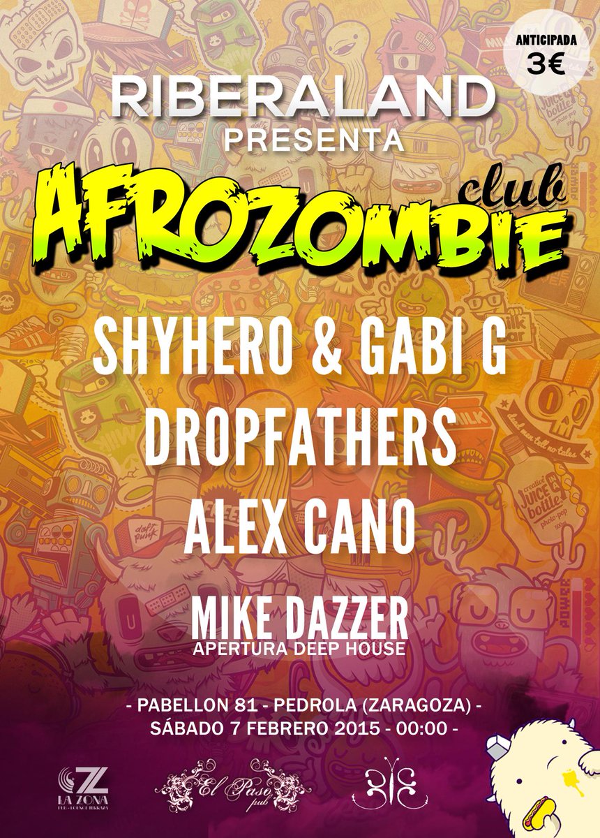 riberaland's tweet photo. Sorteamos 10 ENTRADAS GRATIS entre todos los que deis RT a ESTE tweet y sigáis a @AfrozombieClub. ¡Lo merecéis! http://t.co/ZSl4PJAq61